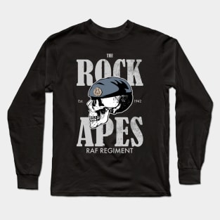 RAF Regiment Rock Apes (distressed) Long Sleeve T-Shirt